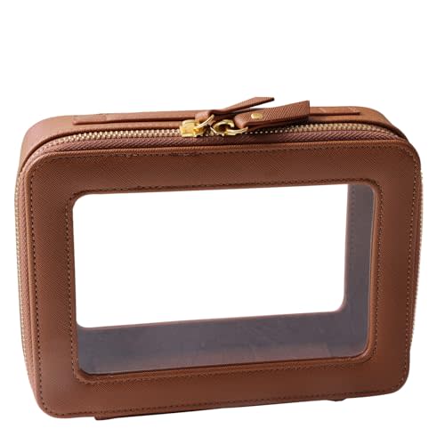 SANHECUN Toiletry bag waterproof cosmetic organizer with handle lagre opening for travelling