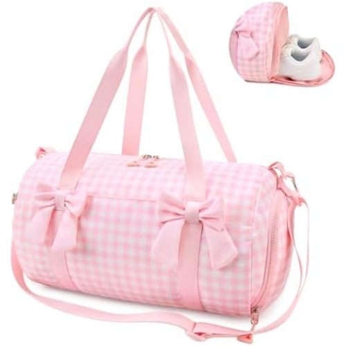 STELLE Overnight Bag - Pink Gingham