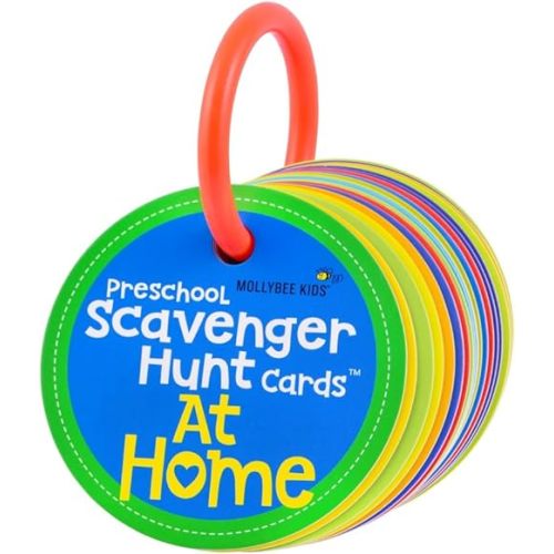 MOLLYBEE KIDS Preschool Scavenger Hunt Cards at Home, Preschool Games, Gifts for Ages 3,4