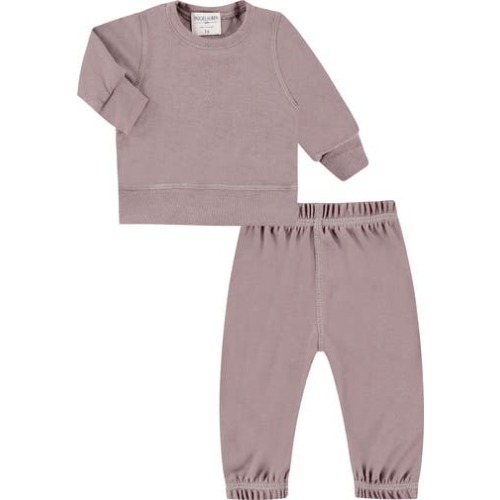 Hacci Long Sleeve Top & Pants Lounge Set, 3-6M