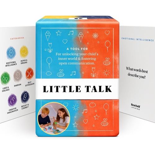 BestSelf Little Talk Deck – 170 Kids Conversation Cards, Ages 4-12