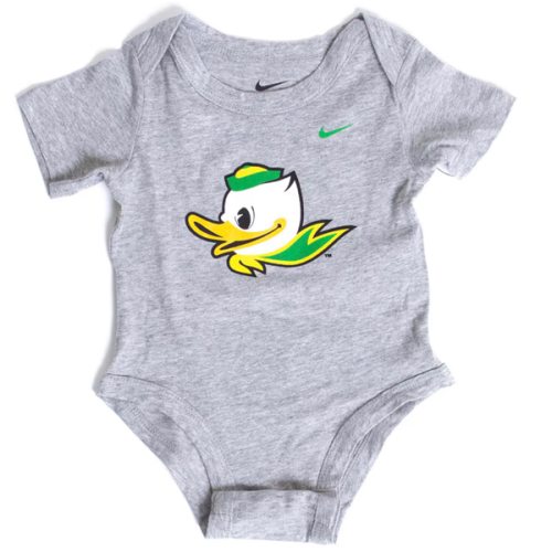 Infant Grey Nike Fighting Duck Onesie