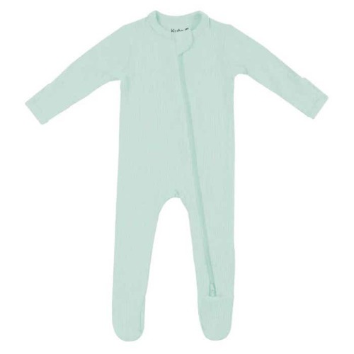 Ribbed Zippered Footie