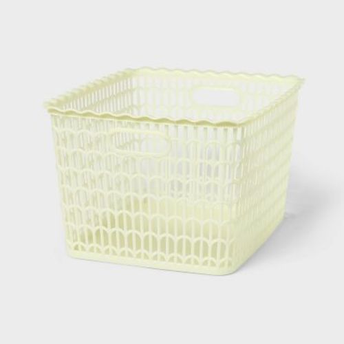 Wave Scallop Decorative Basket Large Citrus - Brightroom™