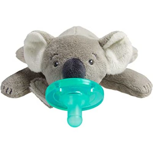 Philips AVENT Soothie Snuggle Pacifier Holder with Detachable Pacifier, Koala, 0m+, SCF347/06