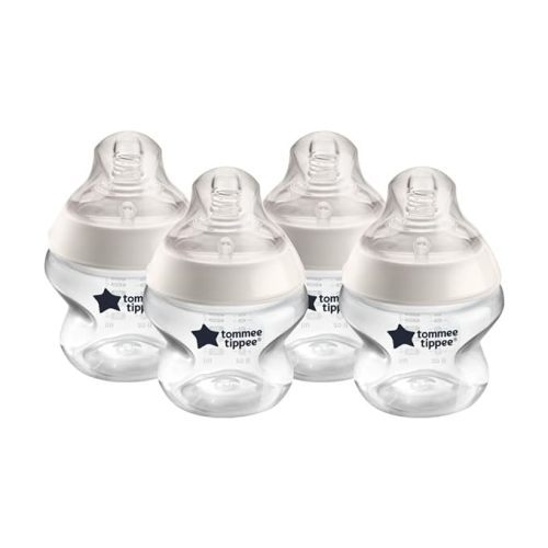 Tommee Tippee Closer To Nature Anti-Colic Baby Bottles, 5oz, Pack Of 4