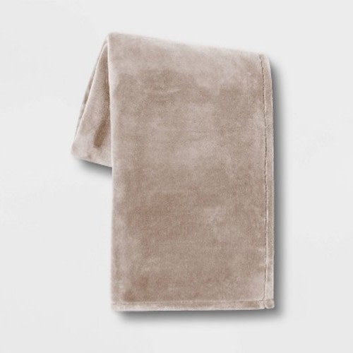 Oversized Primalush Throw Blanket Light Taupe - Threshold™