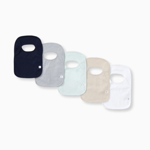 Organic Lap Shoulder Bibs (5-Pack) - Midnight