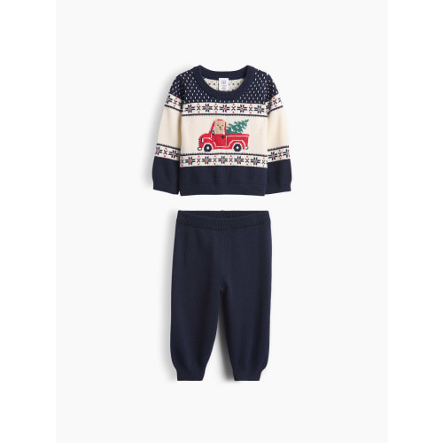 Baby Brannan Bear Fair Isle Sweater Set