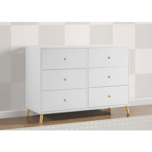 Essex 6 Drawer Dresser with Interlocking Drawers | Delta Children