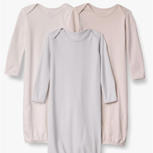 Amazon Essentials Unisex-Baby Long Sleeve Sleeper Cotton Gown