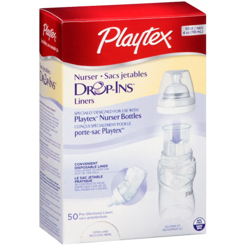 Playtex 4 Ounce Nurser Drop-Ins Liners - 50 Count