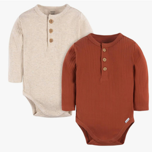 Gerber Unisex Baby Baby Boys' and Baby Girls' 2-pack Bodysuits