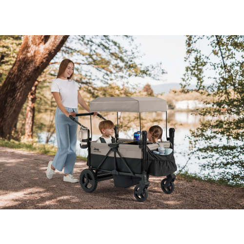 Jeep Wrangler Mojave All-Terrain 2-Seater+ Stroller Wagon with Built-I | Delta Children