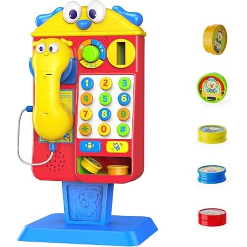 Musical Telephone Booth Toys for 1,2,3 Year Old Boy Girls Birthday Gifts