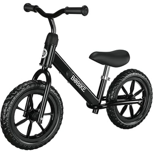Bobike Toddler Balance Bike Toys for 2 to 5 Year Old Girls Boys Adjustable Seat and Handlebar No-Pedal Training Bike Best Gifts for Kids