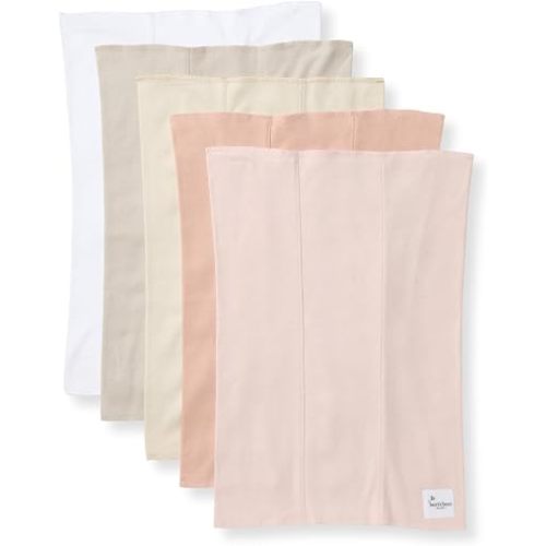 Burt's Bees Baby 100% Organic Cotton Burp Cloths, 17x11.75 in, 5-Pack