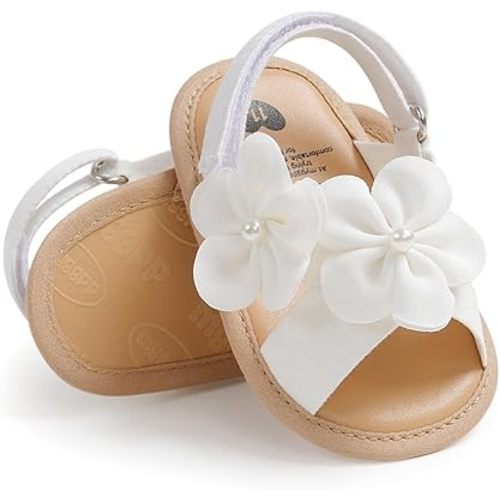 Infant Baby Girls Sandals Summer Open Toe Wedding Princess Dress Shoe Soft Sole Baby Shoes for Newborn Girl