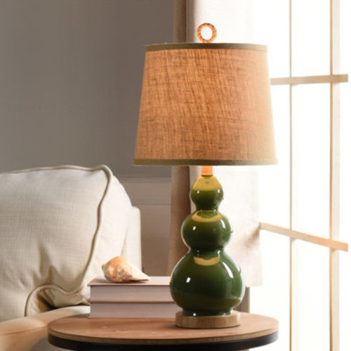 Beachcrest Home™ Rodrigues 26" H Nautical Glass and Resin Table Lamp with Linen Shade & Reviews | Wayfair