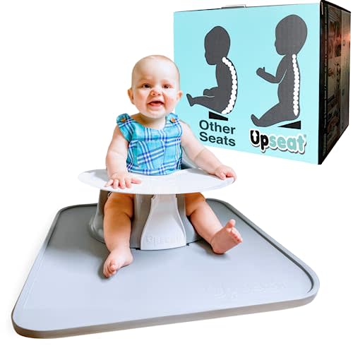 Upseat Splat Mat for Under Floor Seat: Easy-to-Clean, Waterproof, and Protects Floors During Mealtime