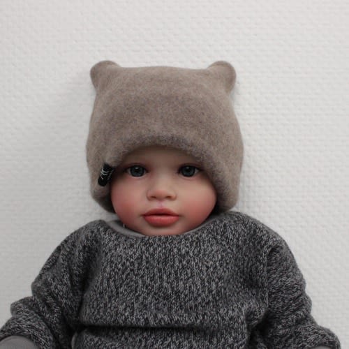 Organic Merino Wool Baby Beanie: Fleece Winter Hat