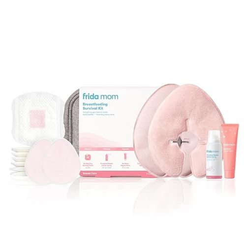 Frida Mom Breastfeeding Survival Kit, 13 Piece Gift Set for Nursing Moms