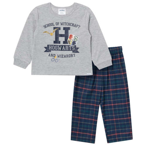 2-Piece Infant & Toddler Neutral Hogwarts Navy Plaid Pajamas – Gerber Childrenswear