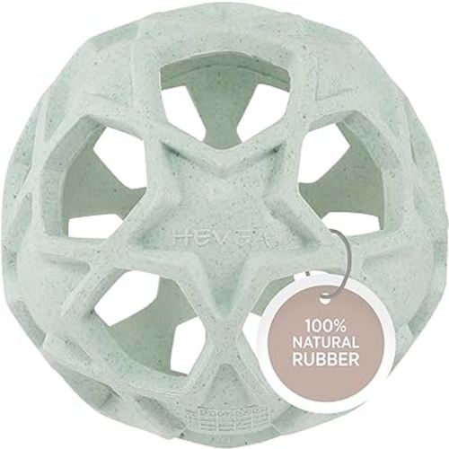 HEVEA Upcycled Star Ball Made from 100% Upcycled Natural Rubber Plant Based, Plastic-Free, Eco-Friendly, BPA-Free & FDA Approved