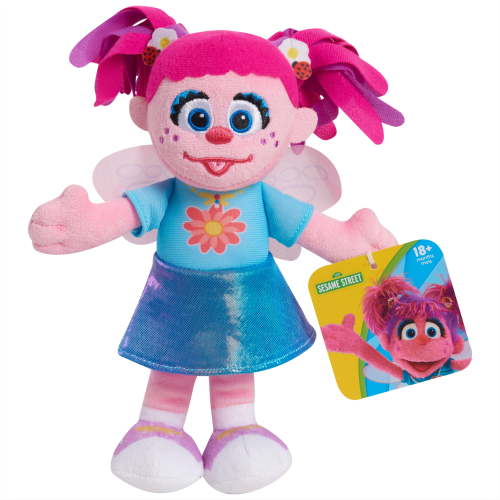 8-inch Abby Cadabby Sesame Street Friends Sustainable Plush Doll, Animal Character Toy for Kids, Ages 18 months+