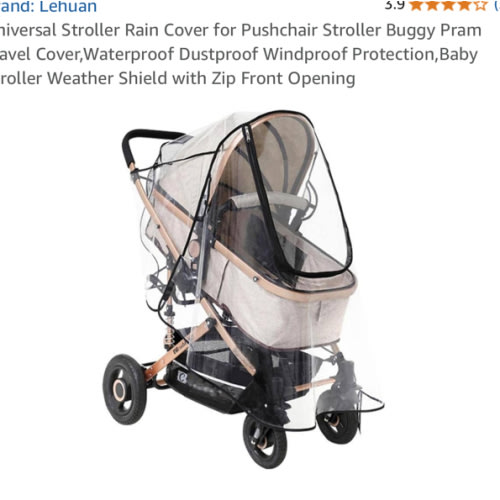 Universal Stroller Rain Cover for Pushchair Stroller Buggy Pram Travel Cover,Waterproof Dustproof Windproof Protection,Baby Stroller Weather Shield with Zip Front Opening : Amazon.com.au: Baby