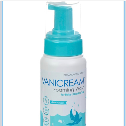 Vanicream Foaming Wash for Baby, 8 Oz, Gentle Cleanse and Moisture, Tear-Free Baby Shampoo and Body Wash with Beta-Glucan, Formulated without Common Irritants for Sensitive Skin, All Ages