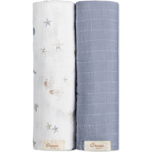 Cove 2-Pack Assorted Cotton Swaddle Blankets