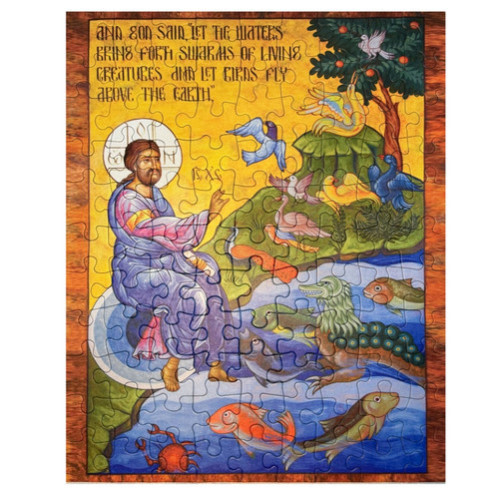 Puzzle, Creation of Birds and Sea Creatures
