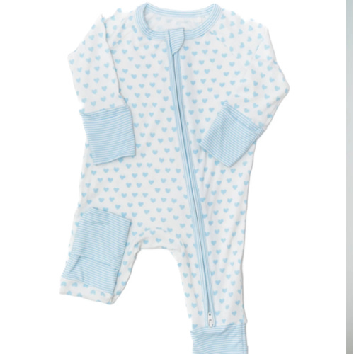 Hearts & Stripes Sleep Romper