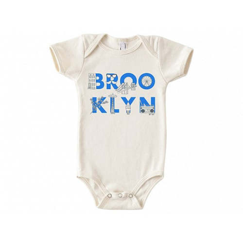Brooklyn Font Onesie