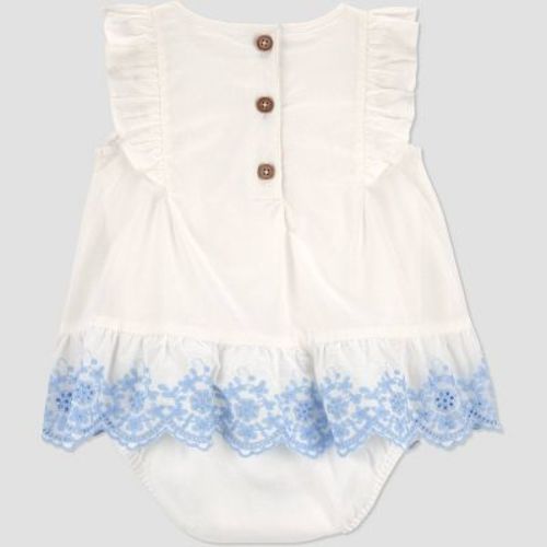 Carter's Just One You® Baby Girls' Eyelet Sunsuit - Ivory Newborn