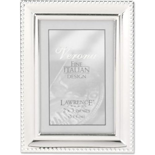Lawrence Frames 11623 Lawrence Metals Frame, 2.5x3.5, Silver