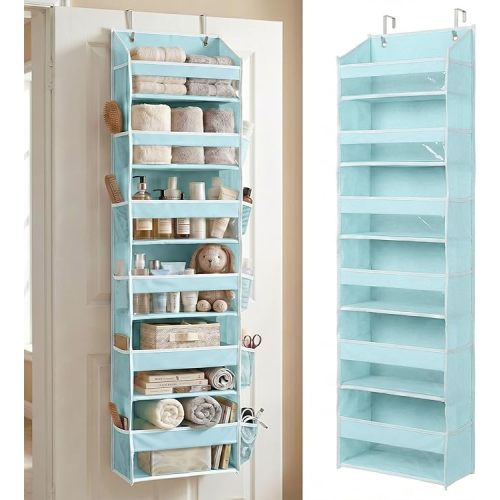 Over the Door Organizer, 6-Tier, 100D Fabric, Ivory 1pc