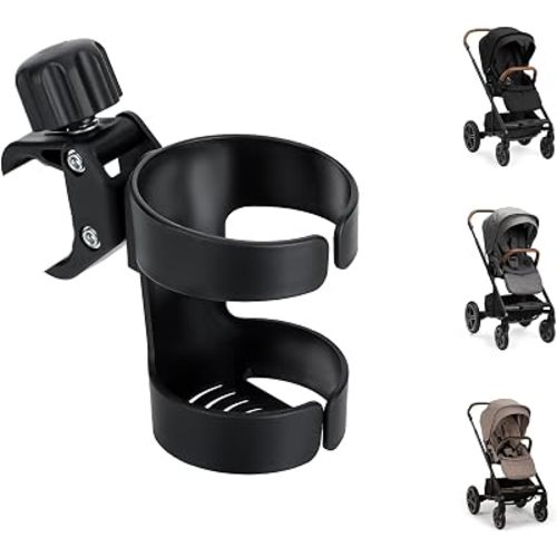 Cup Holder for Stroller Compatible with Nuna Mixx Next Stroller, Water Bottle Holder for Stroller Universal Cup Holder Fit for Uppababy Doona Strollers, Cup & Cold Beverage Holder Stroller Accessories
