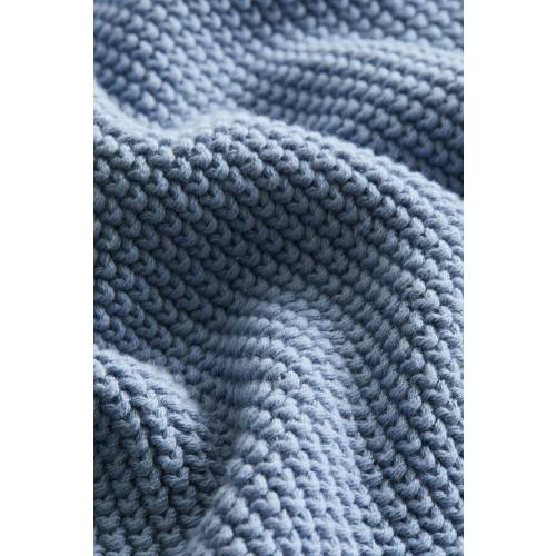 MOSS-STITCHED COTTON BABY BLANKET