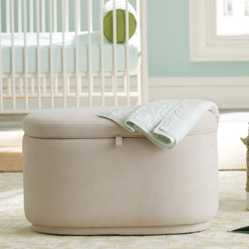 Nurture& The Storage Ottoman - Ivory