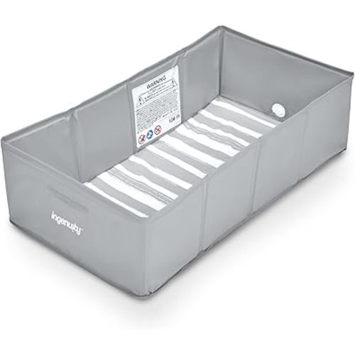 Ingenuity Tuckaway Toddler Tub, Converts Shower to Tub, Folds to Store, Easy to Clean, No Assembly Required, 12M-5Y