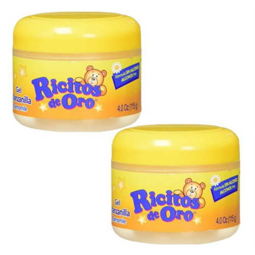 2 Pack Ricitos De Oro Styling Gel Manzanilla/Chamomile Sin Alcohol/Alcohol Free