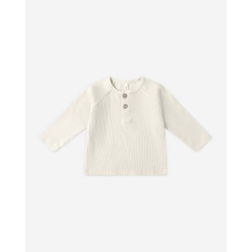 Henley Knit Top Natural