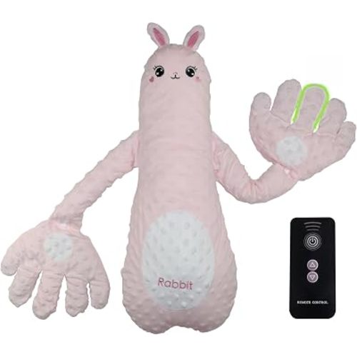 Cute Cartoon Animal Rabbit Plush Stuffed Doll Palm Hug Patting Toy for Birthday Gift Party Decors
