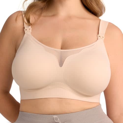Momcozy Busty Nursing Bras for Breastfeeding Supportive Mesh Maternity Bra
