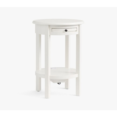 Kendall Side Table with Charging Station & Nightlight (16")