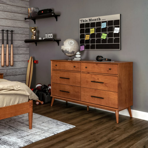 George Oliver Ashlie 6-drawer double chest of drawers & Reviews | Wayfair