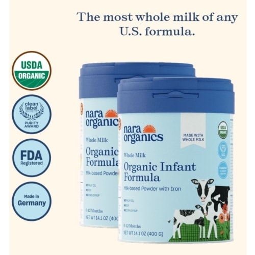 Organic Whole Milk Infant Formula – Starter bundle – Nara Organics