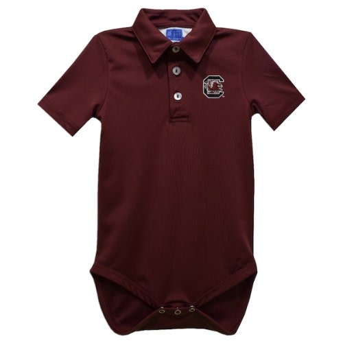South Carolina Gamecocks Vive La Fete Infant Polo Bodysuit - Garnet